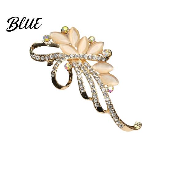 Vintage-inspired Brooch Retro Style Flower Plant Design Suit Lapel Pin