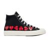 Comme des Garçons PLAY x Chuck 70 High 'Coração Múltiplo - Preto'