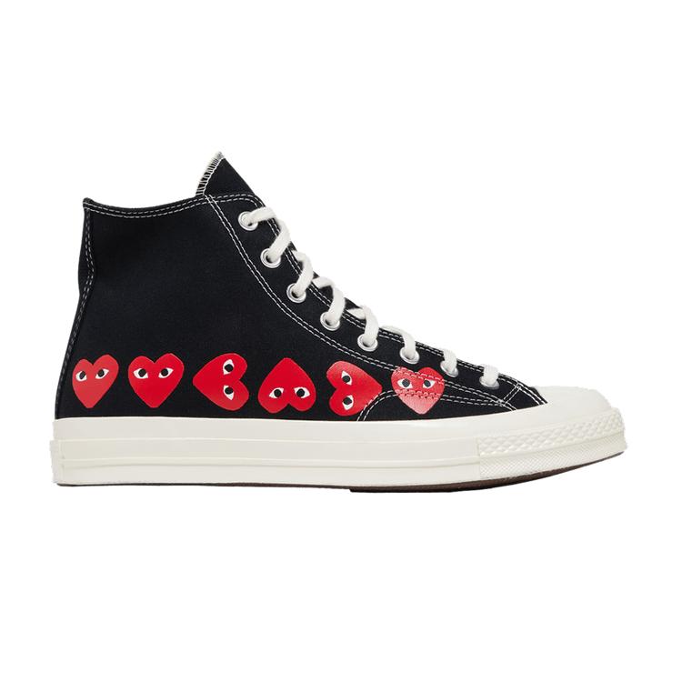 Comme des Garçons PLAY x Converse Chuck 70 High Multi Heart - Black 35