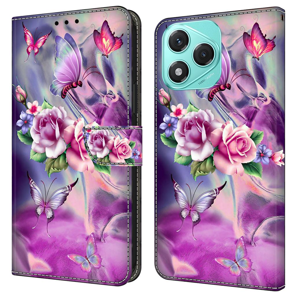 Für Honor 400 Lite 5G Hülle 3D Muster PU Leder Brieftasche Handyhülle mit Ständer