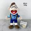 Cartoon Plush Hand Puppet - Funny Open-Mouth Boy Parent-Child Interactive Jeff Puppet Creative Stuffed Toy