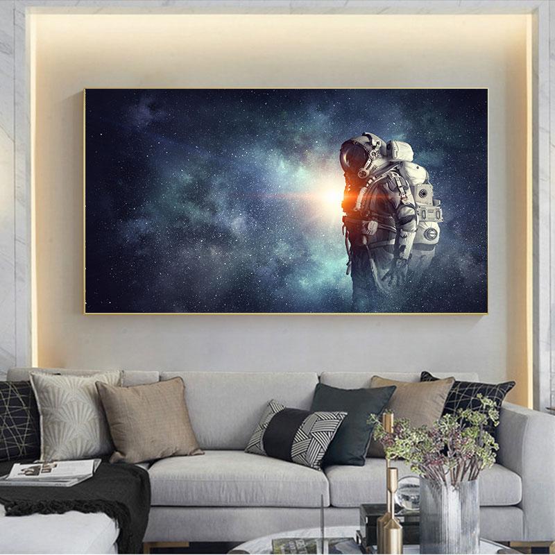 Astronaut Pictures Space Universe Posters and Prints Science Landscape Canvas Painting Wall Art for Living Room Decor Cuadros