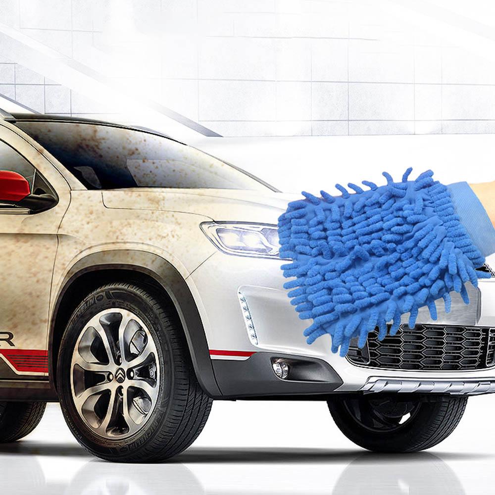 Car Wash Towels Microfiber Chenille Car Cleaning Towel Mitt Glove Soft Drying Cloth Hemming Wash Towel Water Suction Clearner