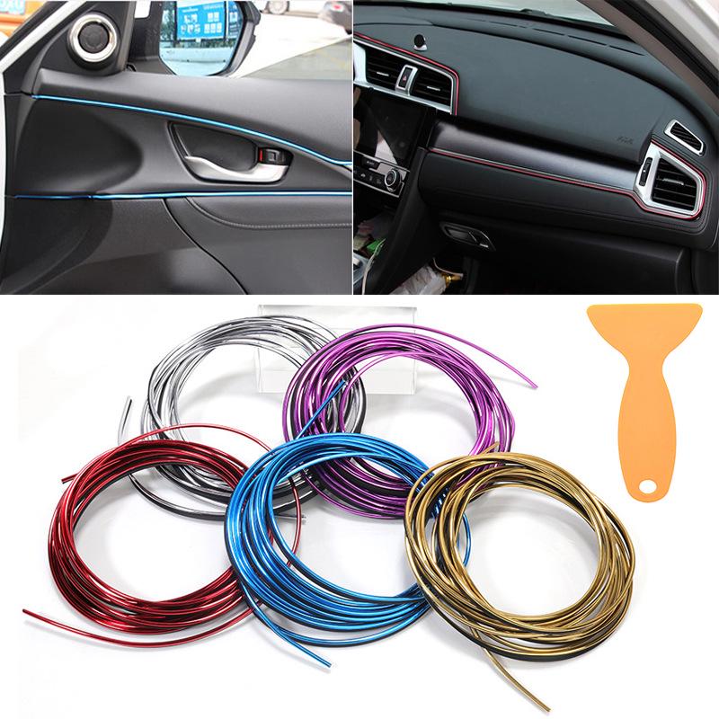 Car Interior Decorative Strips & Dashboard Liner: Suitable for Trimming, Modifications, Door Panel Gaps