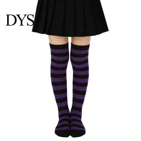 Over The Knee Striped Socks Thigh High for Women Girls, Stockings, Fashion Stylish Daily Wear Soft Stretchy Long Christmas Cosplay Party & Holiday