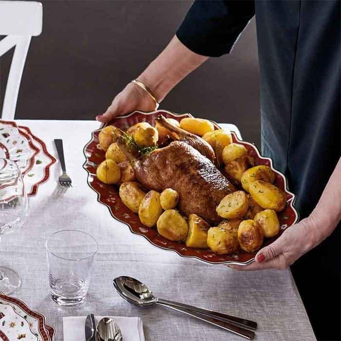 Platte - Villeroy & Boch - Toy's Delight - Ovale - 50x31cm - Rouge