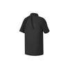 FILA Golf Series Letter Print Knitted Golf Elite Short Sleeve Polo Shirt Men Polo Shirts Deep-Black A11M415104F-BK