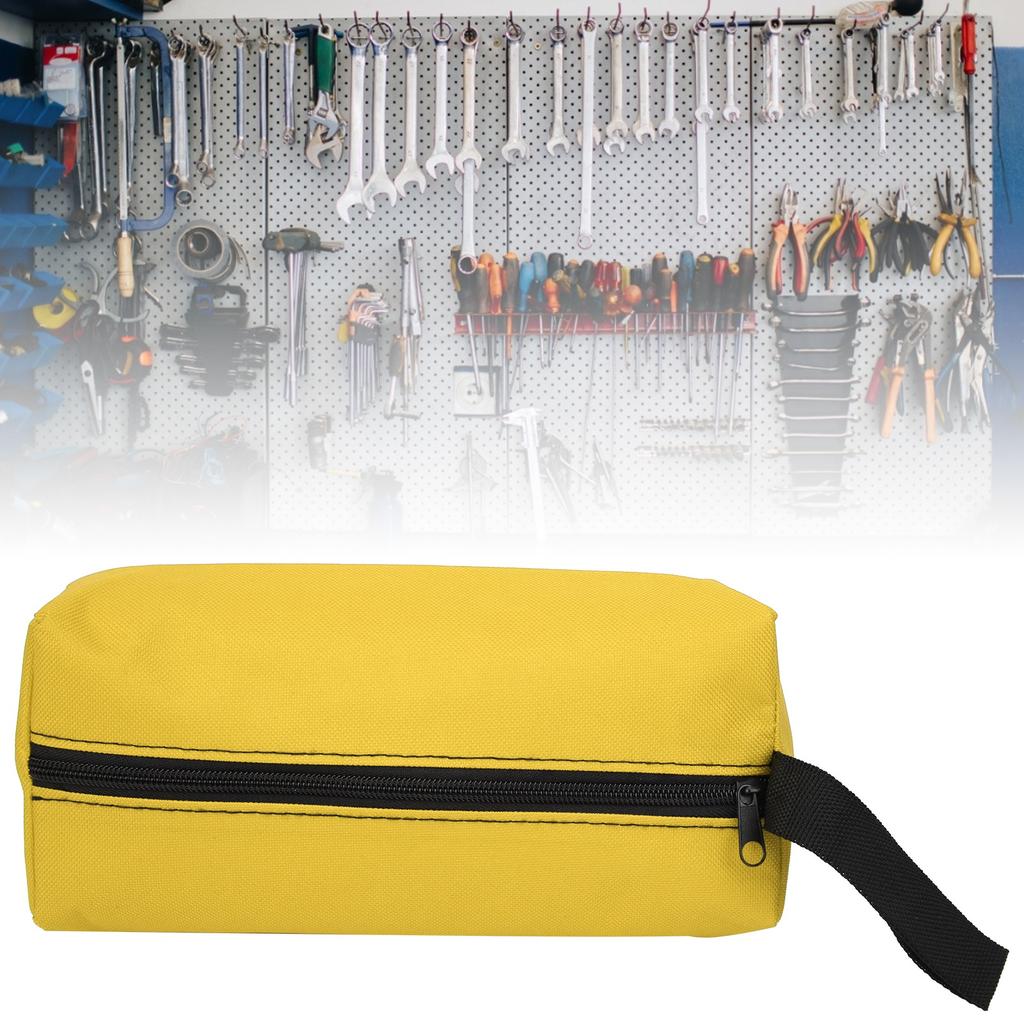 2pcs S Size Portable HandHeld Tool Storage Bag Repair Hand Tools Organizer with Wristband(Yellow )