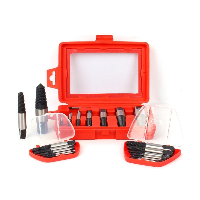 Plumbing Repair Kit With Carbon Steel Screw Removers Manual Plumbing Tool Set For Stripped Thread Extraction