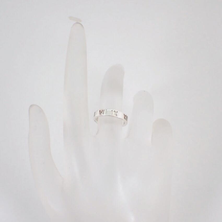 [Used] TIFFANY 925 Open Atlas Narrow Ring Size 6/6/g530-69
