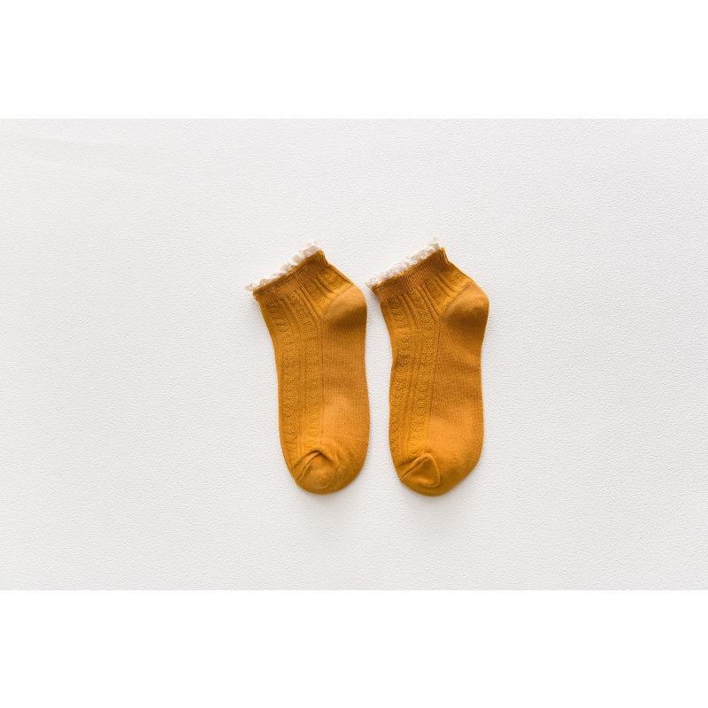 Female Summer Thin Fashionable New Lovely Lace Student Short Tube Socks