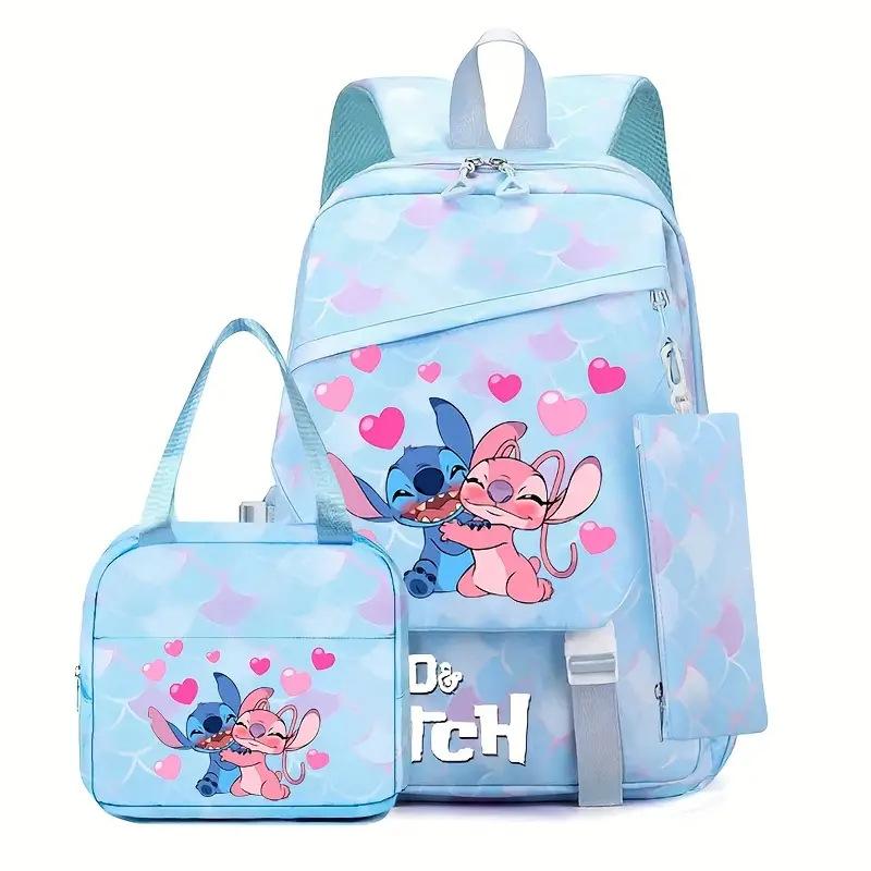 TS JYL laptop bag,Stitch Backpack Lightweight Large School Bag For Grade 1-6 Students