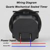 Round Hour Meter PC High Accuracy Quartz Mechanical Hour Meter for Construction Vehicles 180‑240VAC