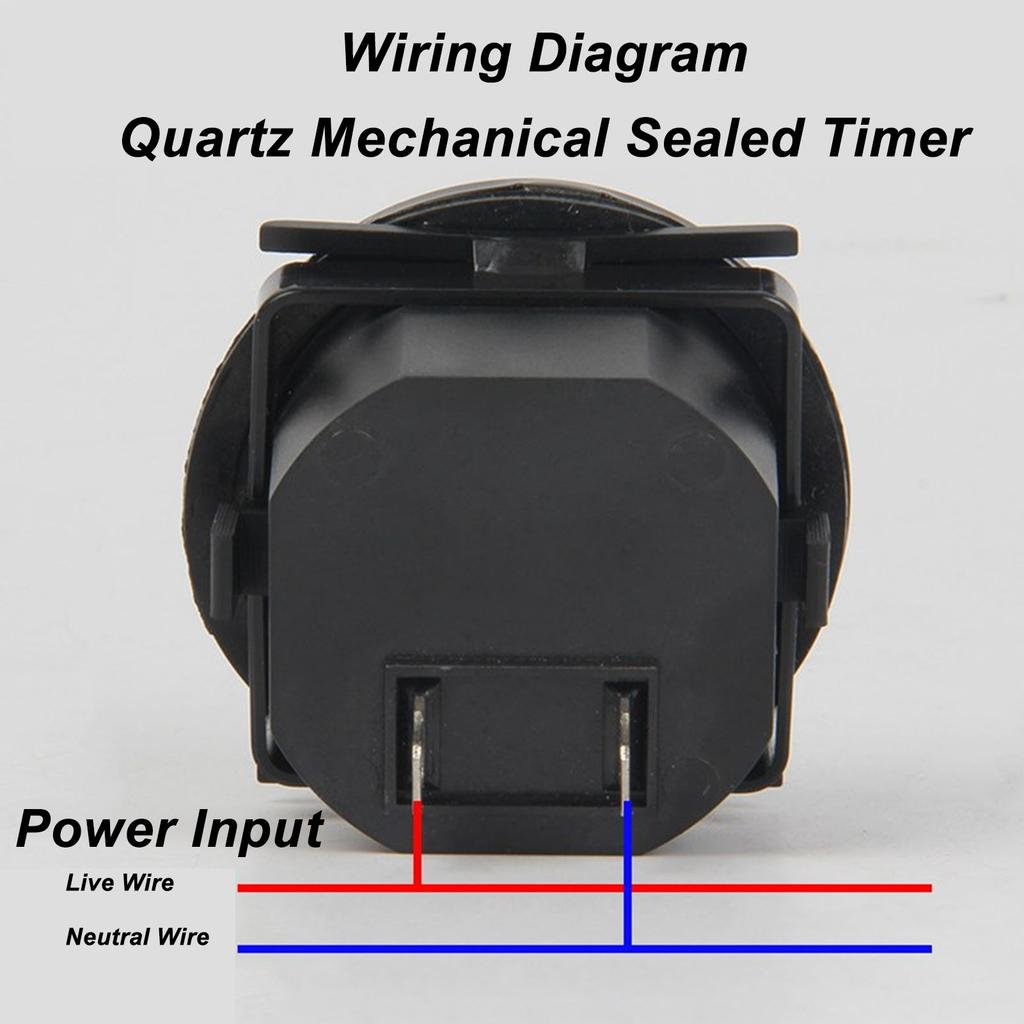 Round Hour Meter PC High Accuracy Quartz Mechanical Hour Meter for Construction Vehicles 180‑240VAC