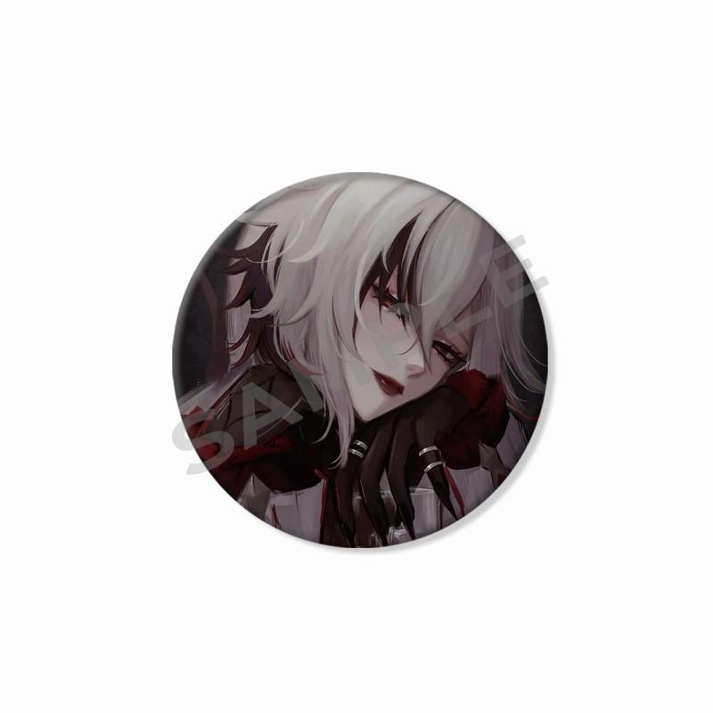 Creative Game Genshin Impact Brooch Cute Arlecchino Figure Lapel Pins Backpack Shirt Clothes Accessories Badge Collectible Gifts