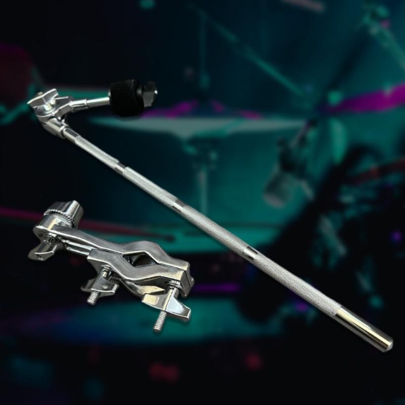 Drum Extension Clamp Metal Drum Clamp Holder Stand Drum Clamp Extension Clip Cymbal Drum Arm Stand Holder with Felt Pad