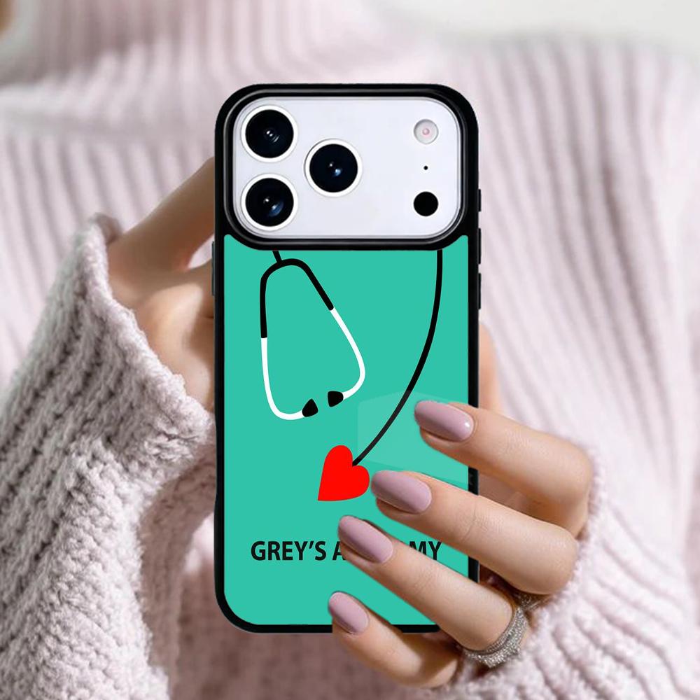 American TV Greys Anatomy Phone Case For Apple iPhone 17 Air 16E 15 14 Plus 13 12 11 Pro Max Mini Funda Cover