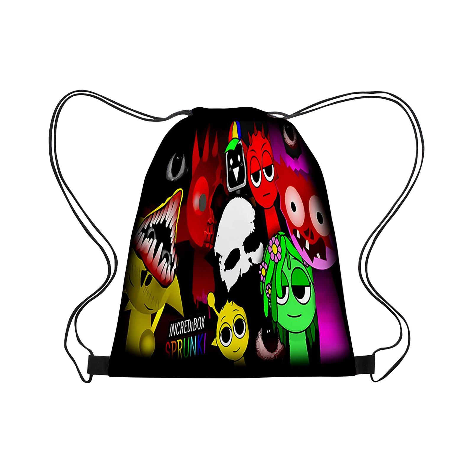 

Box Sprunki Drawstring Bag Портативный Большой Вместительный Рюкзак Drawstring Водонепроницаемый One Size