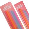 12 Reusable Silica Gel Straws with 2 Cleaning Brushes, BetterJonny Color Kids Straws, Flexible Long Straws for Smoothies, Cocktails, and Hot Drinks