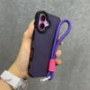 Matte Leather Magnetic Wrist Strap Case For For Iphone 17 16 Pro Max 13 15 12 11 14 Plus For Magsafe Camera Protection Soft Cover