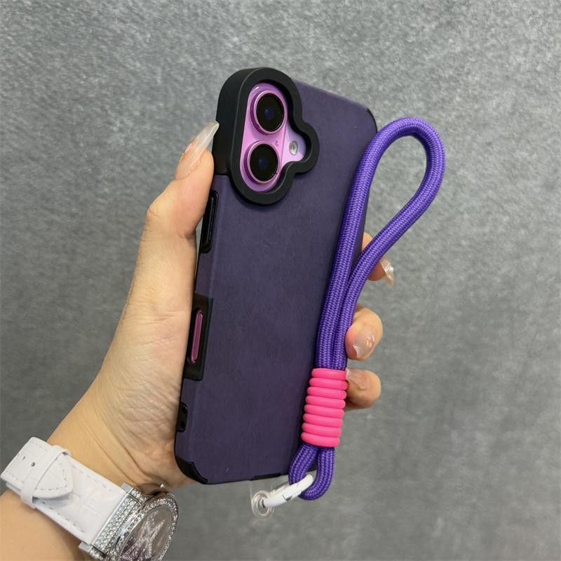

Matte Leather Magnetic Wrist Strap Case For For Iphone 17 16 Pro Max 13 15 12 11 14 Plus For Magsafe Camera Protection Soft Cover For iPhone 11