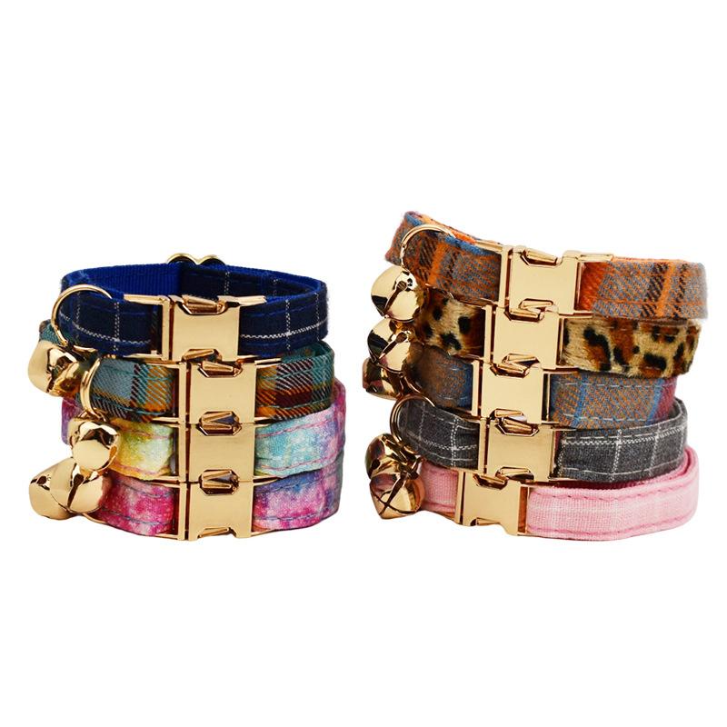 Plaid Bow Tie Pet Collar