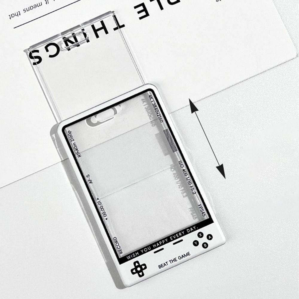 1Pcs Kpop Card Holder Korean Fashion Display Student Card Protector Transparent with String Photocard Holder for Kids Idol