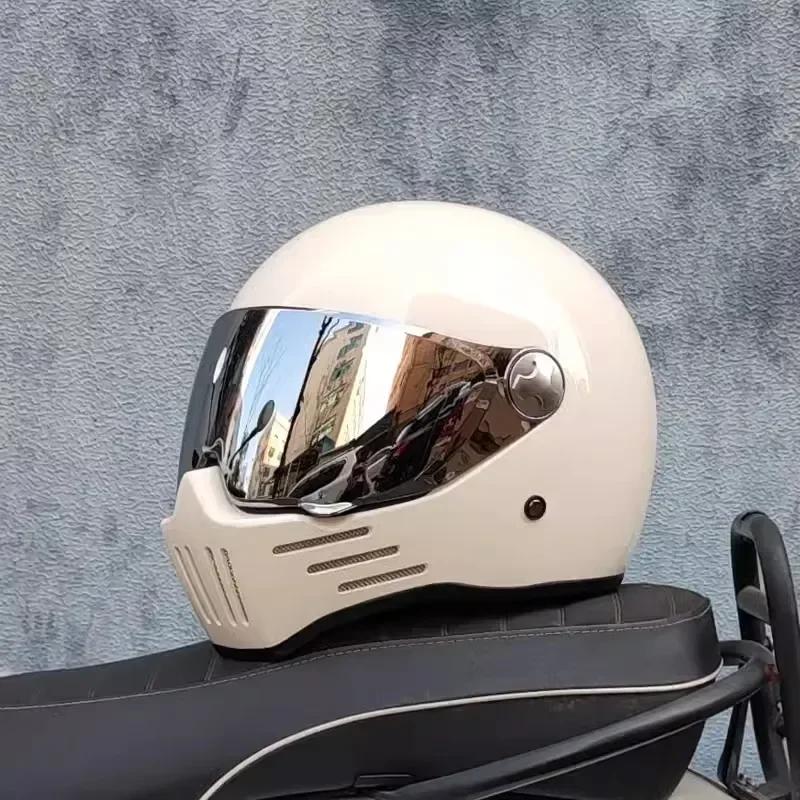 Motorcycle Helmet Full Face casco moto Helmet Vintage Chopper Retro capacete de motocicleta modular helmet DOT Approval