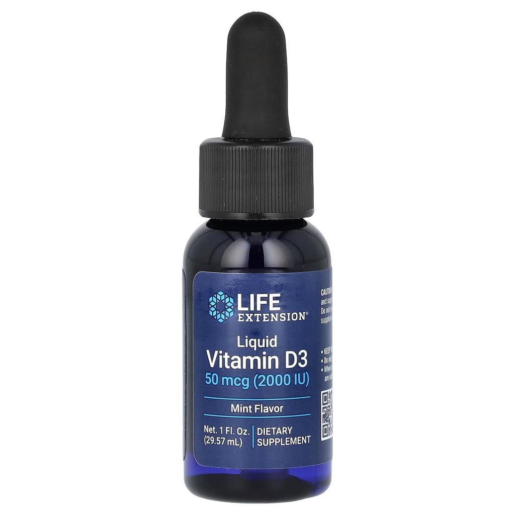 Liquid Vitamin D3, Mint, 50Mcg(2,000Iu), 29.57Ml(1Fl Oz)