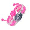 Multi-Color Paracord Custom Logo Bracelet, Time Gem Couple INS Style Jewelry