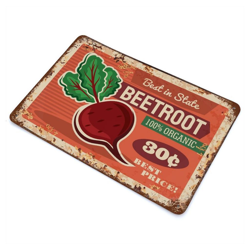 1-Pack Rusty Weathered Wall Sign, 20×30cm and 30×40cm, Vintage Décor for Garage, Cafe or Living Room