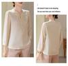 Mom's Spring Style: New 2026 Chinese-Inspired Blouse for Middle-Aged & Elderly Women - Round Neck, Thin Fabric