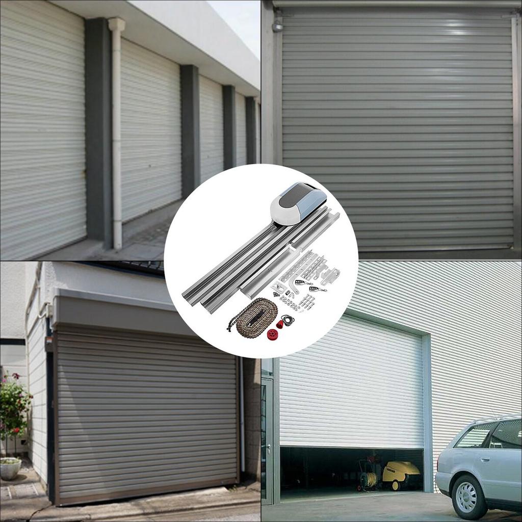 Rolltoröffner 1000N Garagentoröffner Antrieb Komplettes Set 150W Fernbedienung Elektrische Automatische Toröffner Schiebetore Set