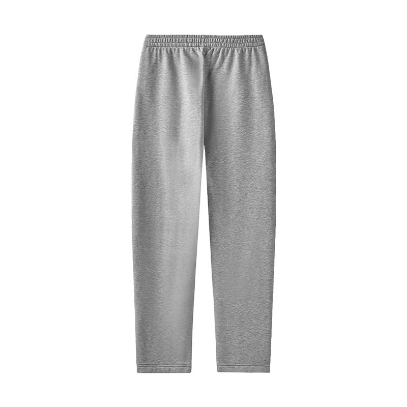 Li-Ning Solid Color Logo Elastic Quick-Dry Casual Wide-Leg Straight-Leg Long Pants Knitted Sports Pants Men bottoms AKLVD07-1