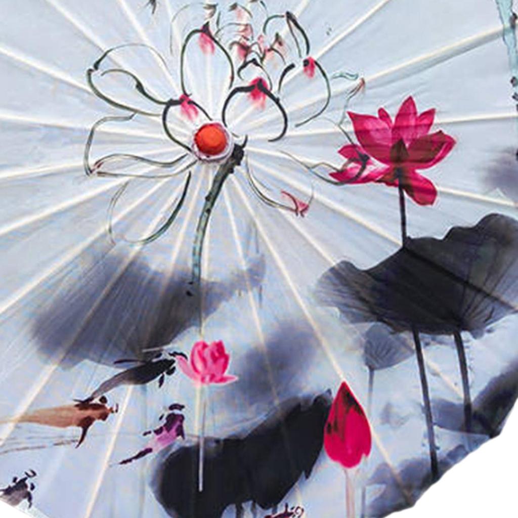 Chinese Oiled Paper Umbrella Oil Paper Umbrella Ancient Dance Umbrella for Performance Party Events Music Festivals Cosplay