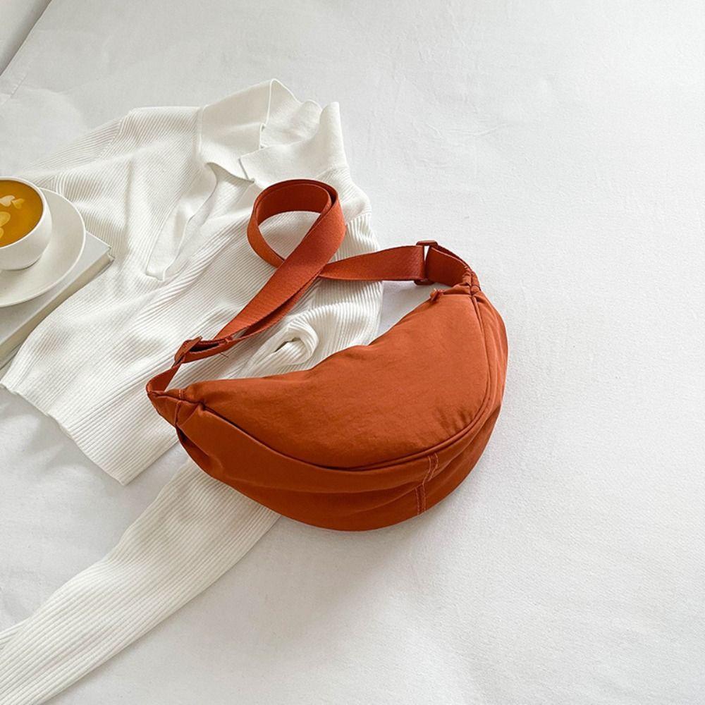 Nylon Hobos Crossbody Bag Handbag Half-moon Bag Casual Canvas Dumpling Bag Girls