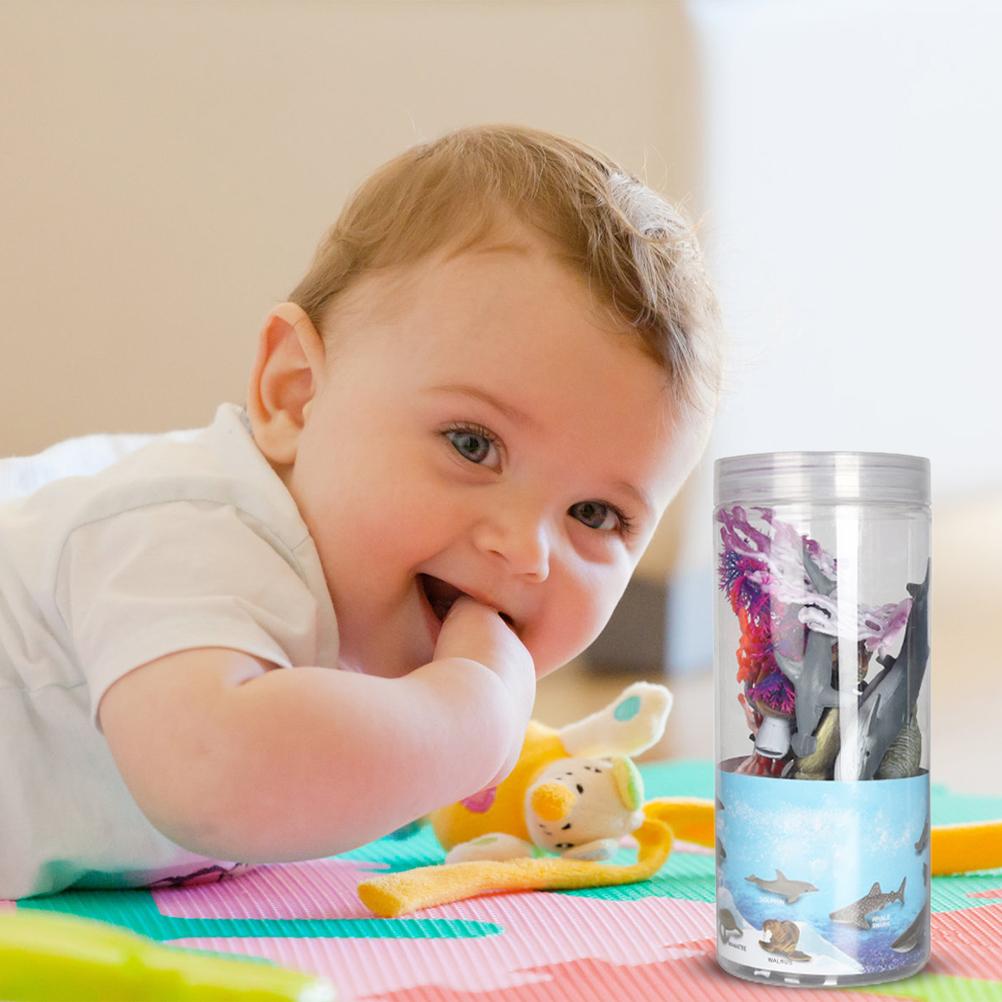 Sea Animal Toy Set for Kids 16 pcs Animal Sea Figures Ocean Toy Set for Sea Lovers Educational Toys