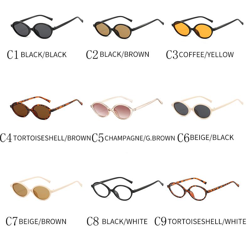 Vintage Small Frame Oval Sunglasses Fashion Men Women Brand Designer Sun Glasses Retro Classic Outdoor Man Lady Glasses UV400