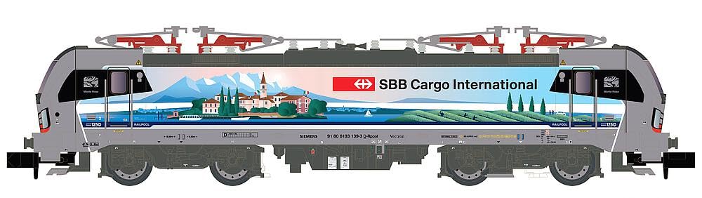 LEMKE Hobbytrain 81223861 BR 193 139 Vectron SBB Track Gauge N - E-Lok Cargo/Monterosa Ep.VI -