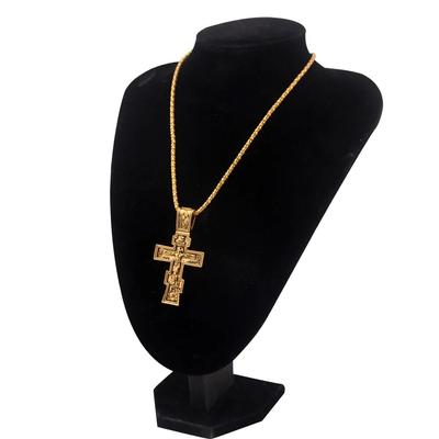 Film John Wick Jesus Cross Collana Crocifisso Preghiera ortodossa orientale Grande ciondolo per uomo Donna Accessori gioielli Regali