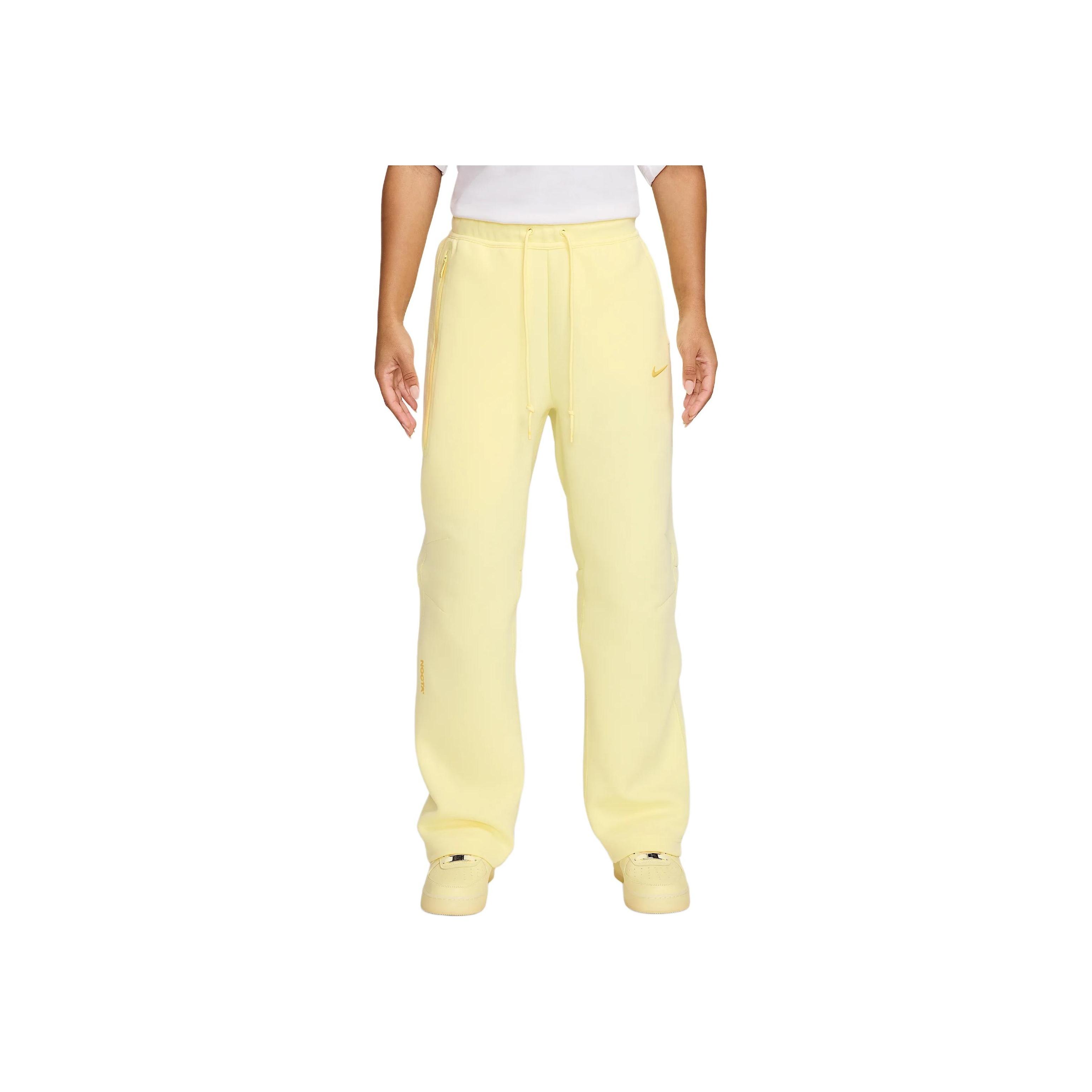 

Nike Nocta Tech Brand Logo Lace-Up Comfortable Solid Color Sports Long Pants Men Pants Lemon-Yellow Bright-Sulfur FD8461-821 M