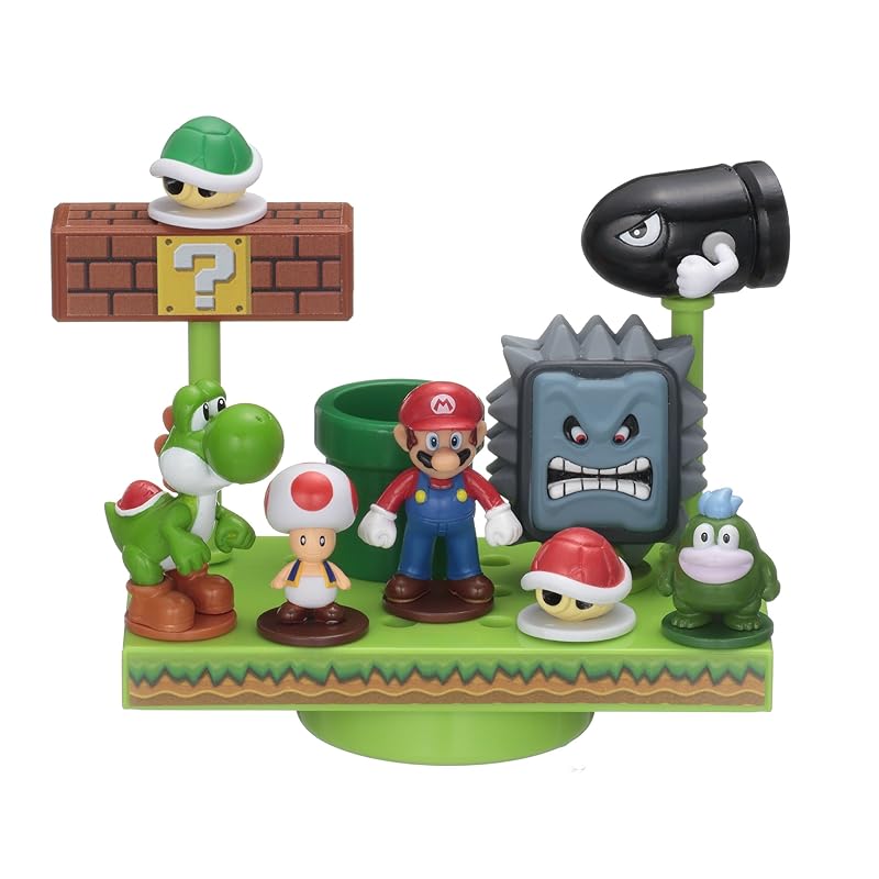 EPOCH Super Mario Balance World Game, Mario & Yoshi Set, ST Mark Certified, Ages 4 and Up, Toy Game, Players: 1-4, EPOCH