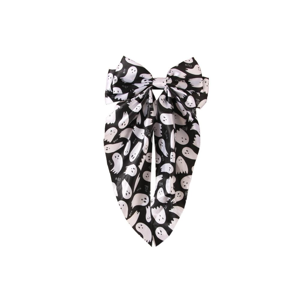 Frau Neu Halloween Schleife Streamer Haarnadel Chiffonband Haarspange Schleife Hinterkopf Federklemme Kopfschmuck Mode Haaraccessoires