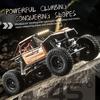 Remote Control Car, 2.4GHz 1:18 Scale 4WD Off Road Rock Crawler Vehicle, Rechargeable Electric Toy with LED Headlights