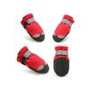 4pcs Lightweight Dogs Shoes with Reflective Striped Dogs Comfortable Dogs Daily Walking Booties Lightweight Cats Shoes