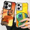 Cartoon Game Stars Soft Phone Case For Xiaomi Redmi Note 14 15 Pro Plus 13 12 11S 11T 5G 10 9S 9 Plating Anti-Fall Fundas