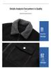 Suede Velvet Men's Lamb Wool Jacket - Thickened Autumn/Winter Coat for Middle-Aged and Elderly