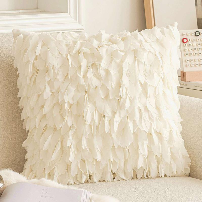 Luxury New Design Leaf Design Throw Handmade Polyester Pillows Cushions Covers 30 * 50 cm ( 12 * 20 Inch)