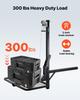 Hitch Deer Hoist with Lifting System Platform, 300 lbs Load Capacity, Game Hoist Winch Lift with 2-inch Receiver, 360-Degree Swivel Shaft & Foldable,