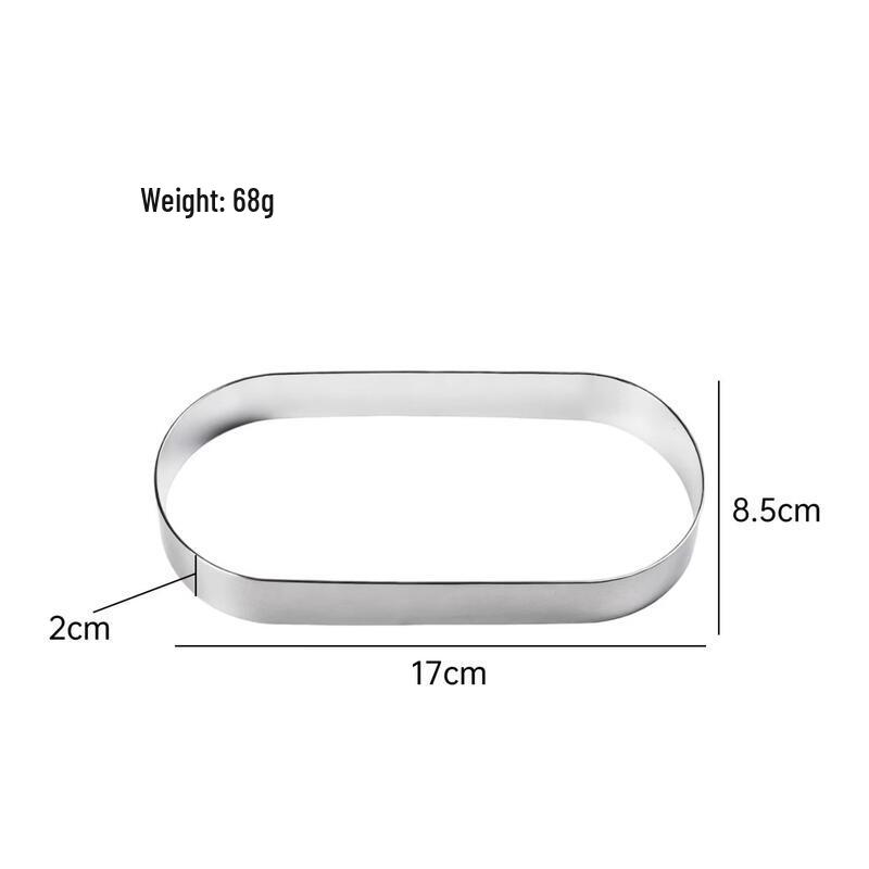MDNG French Style Oval Mousse Ring Baking Mold